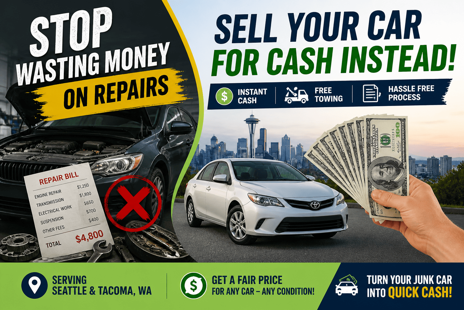 Stop Wasting Money on Repairs – Sell Your Car for Cash Instead!
