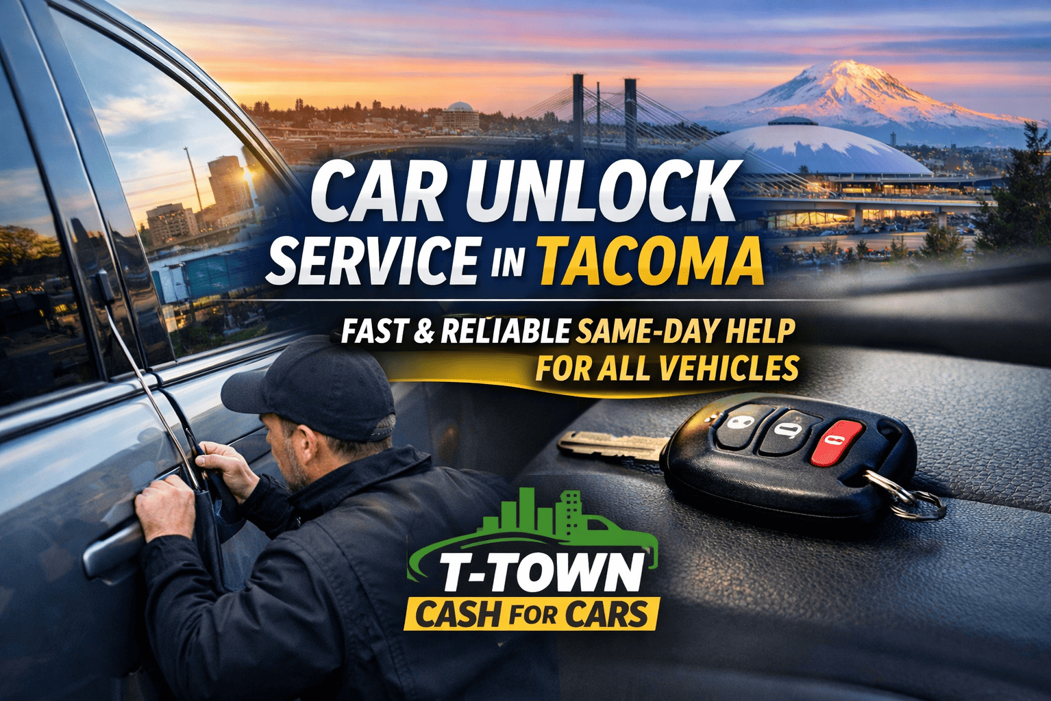 Fast Car Unlock Service in Tacoma: Same-Day Help for All Vehicles