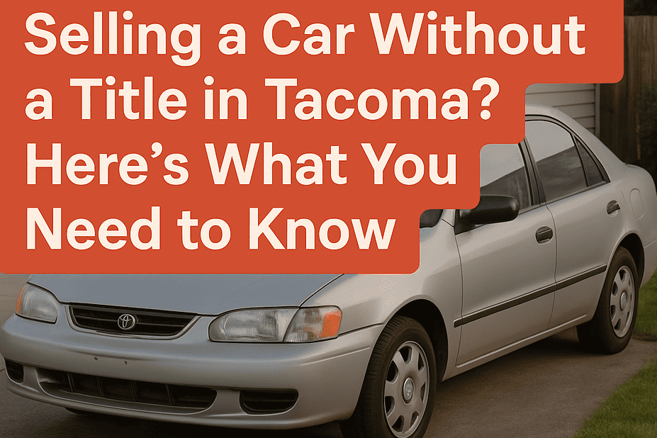 Selling a Car Without a Title in Tacoma? Here's What You Need to Know