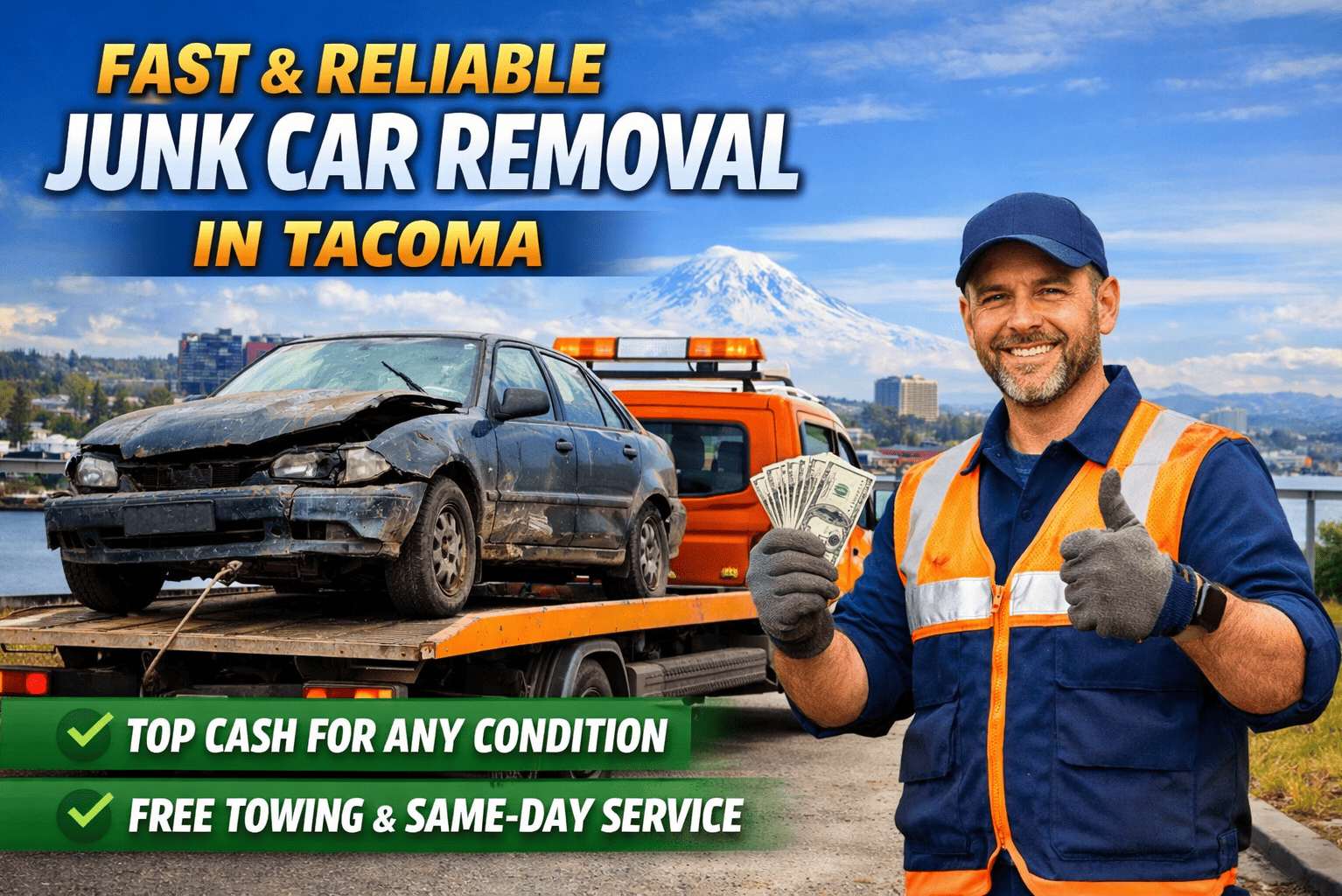 Fast & Reliable Junk Car Removal in Tacoma for Any Vehicle Condition