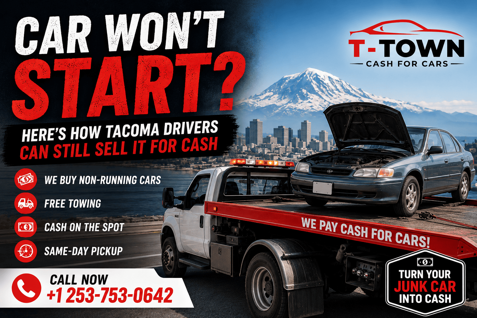 Car Won’t Start? Here’s How Tacoma Drivers Can Still Sell It for Cash