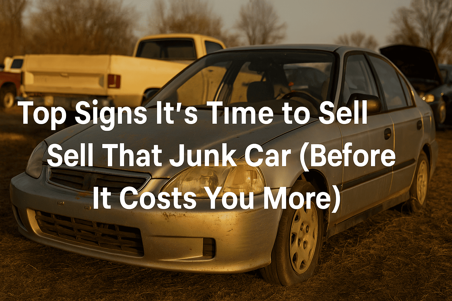 Top Signs It’s Time to Sell That Junk Car (Before It Costs You More!)